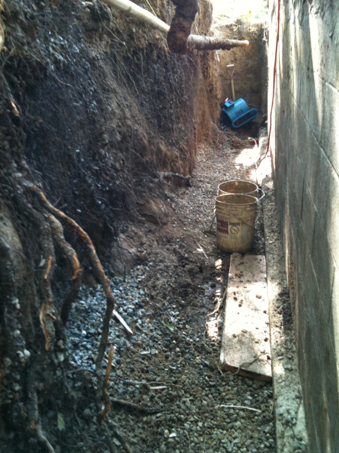 Subterranean masonry work