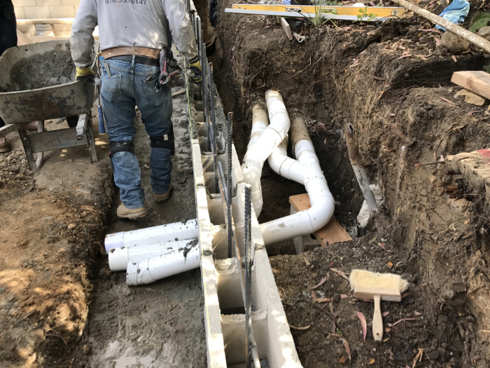 Subterranean masonry work