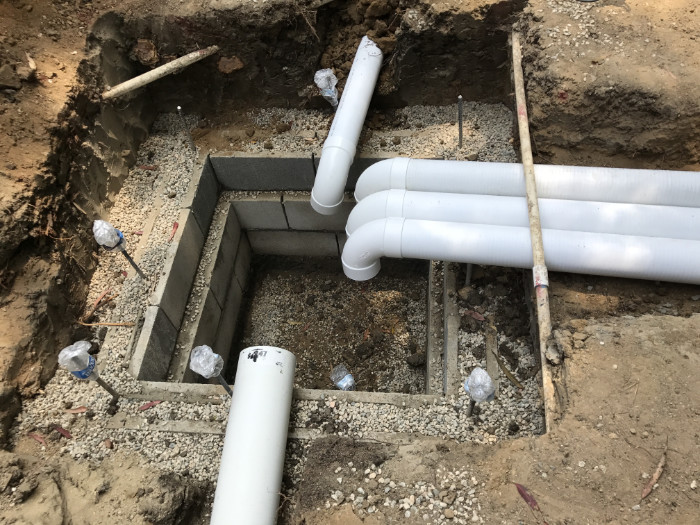 Subterranean masonry work