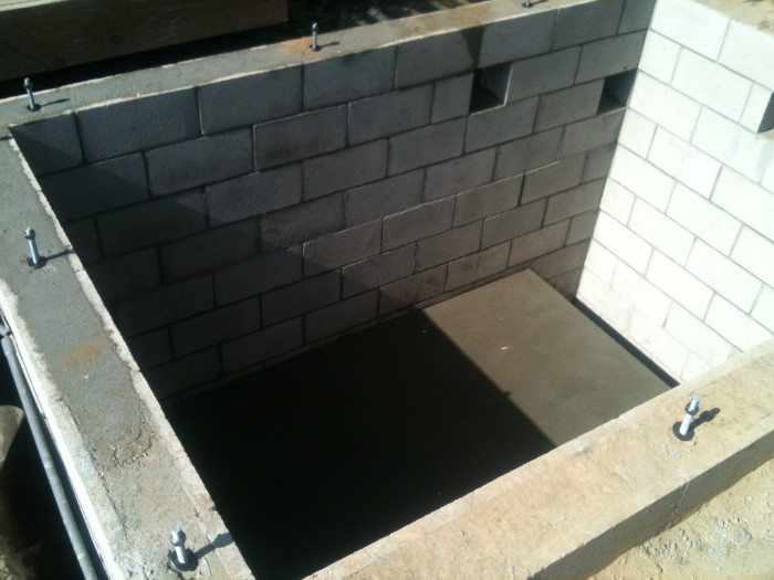 Subterranean masonry work