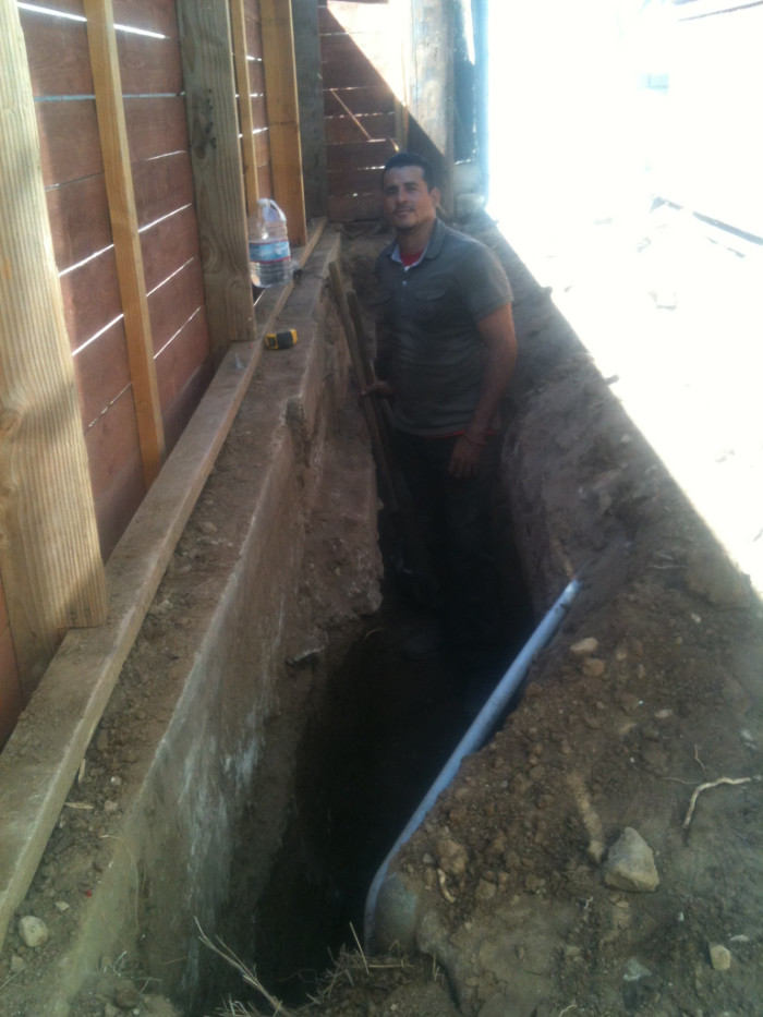 Subterranean masonry work