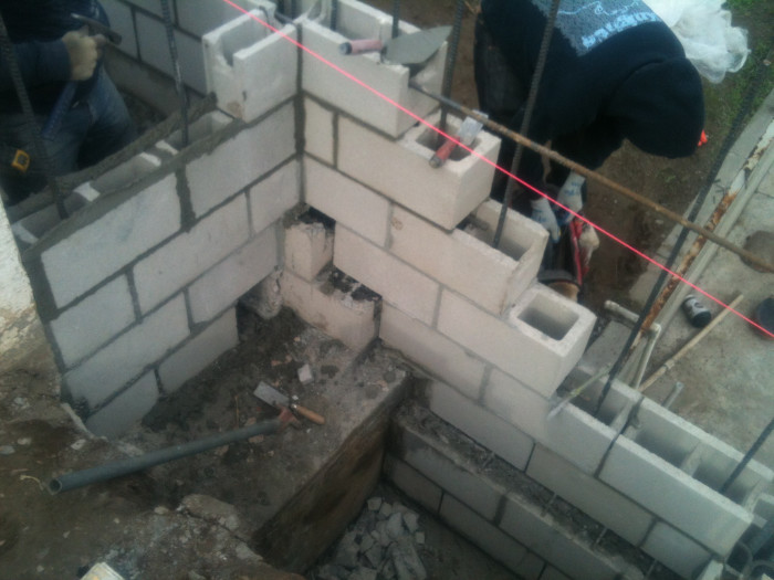 Subterranean masonry work