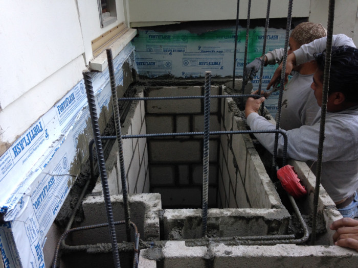 Subterranean masonry work